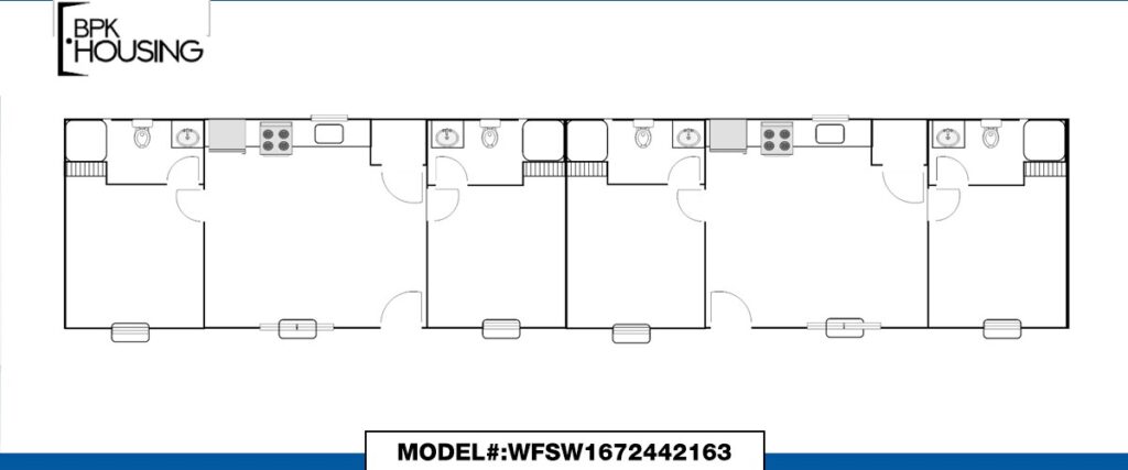 THE PACE 16×72 4×4 Double Kitchens